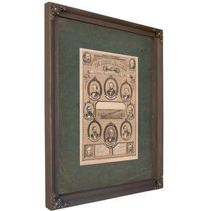 The Bridge Memorial St Louis Mo Saturday July 4th 1874 1874 — Bourbon Framed Canvas Print | Bella Frye
