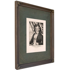 William F Johnston Governor of Pennsylvania 1848 — Bourbon Framed Canvas Print | Bella Frye