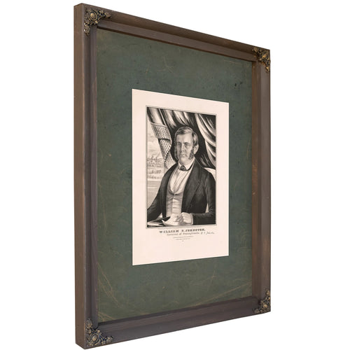 William F Johnston Governor of Pennsylvania 1848 — Bourbon Framed Canvas Print | Bella Frye
