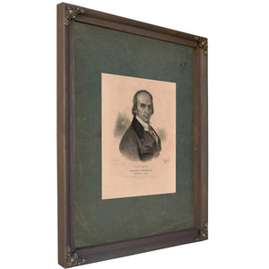 Daniel Webster Secretary of State 1843 — Bourbon Framed Canvas Print | Bella Frye