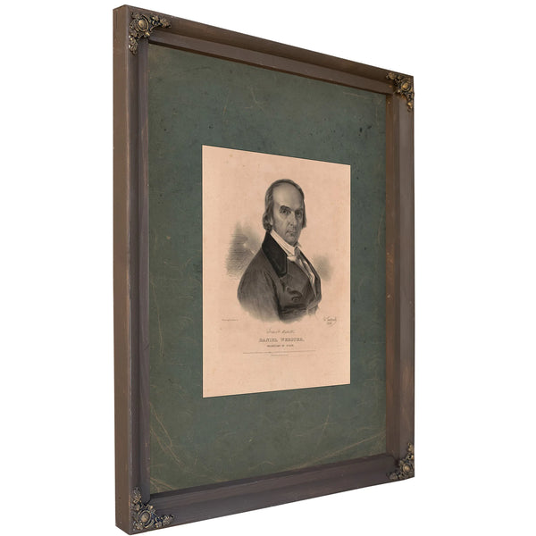 Daniel Webster Secretary of State 1843 — Bourbon Framed Canvas Print | Bella Frye