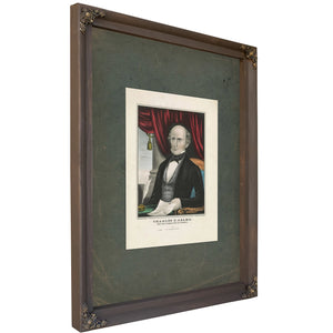 Charles F Adams Free Soil Candidate for Vice President 1848 — Bourbon Framed Canvas Print | Bella Frye