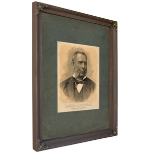 Samuel J Kirkwood Iowas War Governor 1895 — Verdigris Framed Canvas Print | Bella Frye