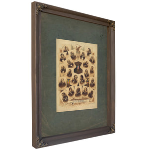 Commander and Past Commanders Grand Army of the Republic 1893 — Bourbon Framed Canvas Print | Bella Frye