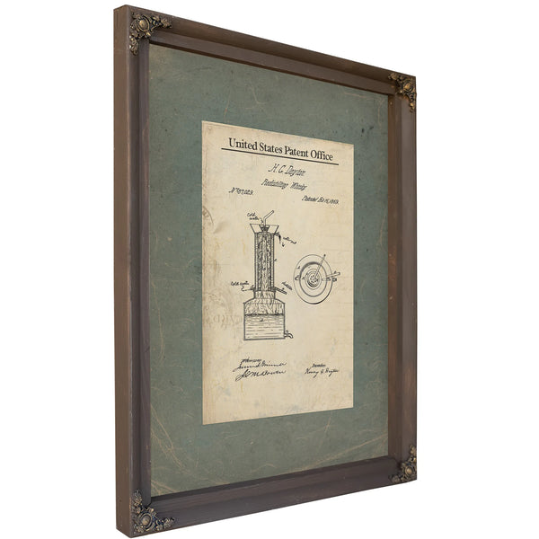 The Dayton Redistillation Patent of 1869 — Bourbon Framed Canvas Print | Bella Frye