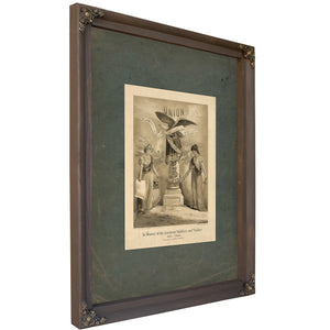 In Memory of the American Soldiers and Sailors 1861 1866 1874 — Bourbon Framed Canvas Print | Bella Frye