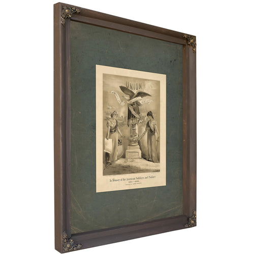 In Memory of the American Soldiers and Sailors 1861 1866 1874 — Bourbon Framed Canvas Print | Bella Frye