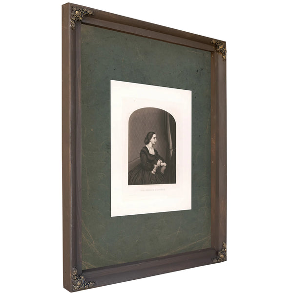 Mrs Stephen a Douglas 19th Century — Bourbon Framed Canvas Print | Bella Frye