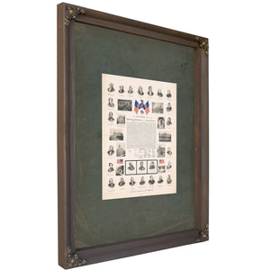 Pictorial Souvenir of the Republic 194 — Bourbon Framed Canvas Print | Bella Frye
