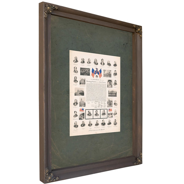 Pictorial Souvenir of the Republic 194 — Bourbon Framed Canvas Print | Bella Frye