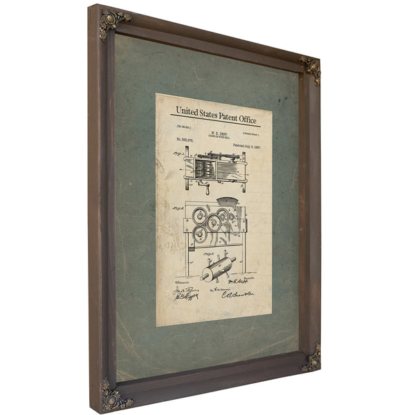 The Depp Apparatus Patent for the Extraction of Spirits — Framed Wall Art Room View | Bella Frye