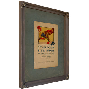 December 3 1922 Stanford Versus Pitt Game Day Program 85c3d — Bourbon Framed Canvas Print | Bella Frye