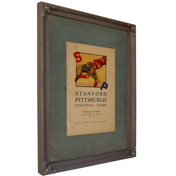 December 3 1922 Stanford Versus Pitt Game Day Program 85c3d — Bourbon Framed Canvas Print | Bella Frye