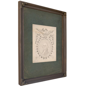 Declaration of Independence E Pluribus Unum 1776 1876 1876 — Bourbon Framed Canvas Print | Bella Frye