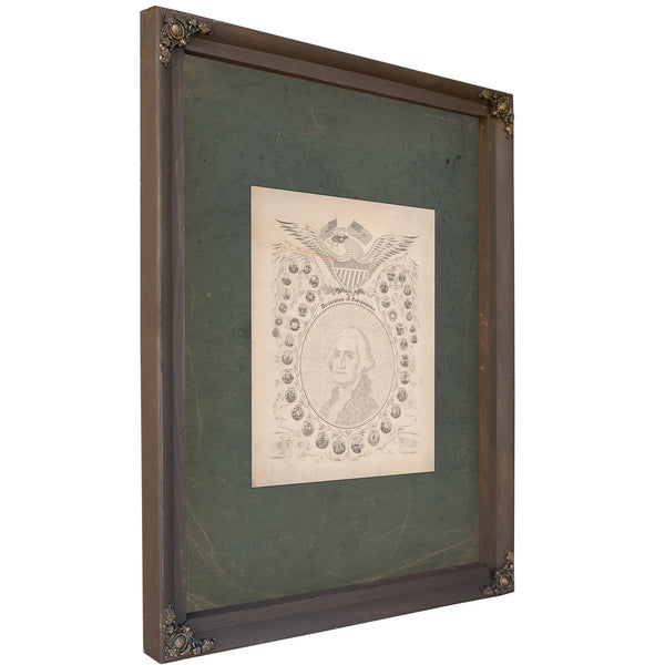 Declaration of Independence E Pluribus Unum 1776 1876 1876 — Bourbon Framed Canvas Print | Bella Frye