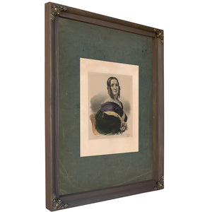 Angelica Van Buren 1844 — Bourbon Framed Canvas Print | Bella Frye