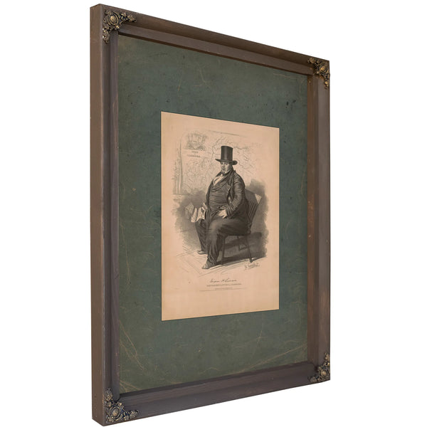 Dixon H Lewis Representative From Alabama 1839 — Bourbon Framed Canvas Print | Bella Frye