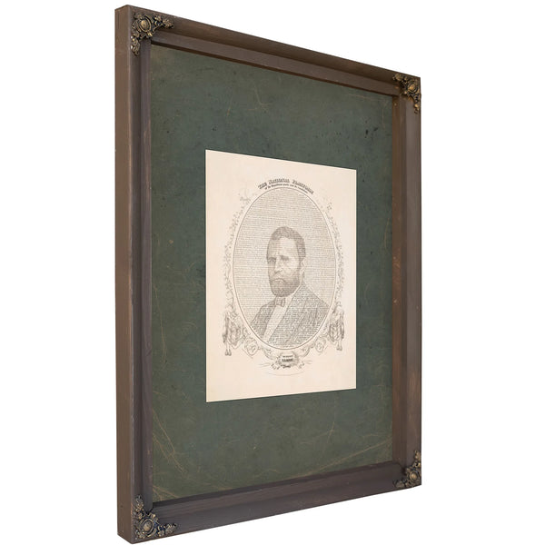 The National Platform of the Republican Party and Its Candidate for President Us Grant 1872 — Bourbon Framed Canvas Print | B