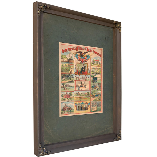 From American Bondage to the Halls of Congress 1897 — Bourbon Framed Canvas Print | Bella Frye