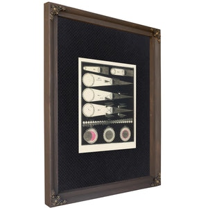 The Mechanics of Darkness a Victorian Study in Celestial Shadow — Bourbon Framed Canvas Print | Bella Frye
