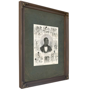 Anthony Burns 1855 — Bourbon Framed Canvas Print | Bella Frye