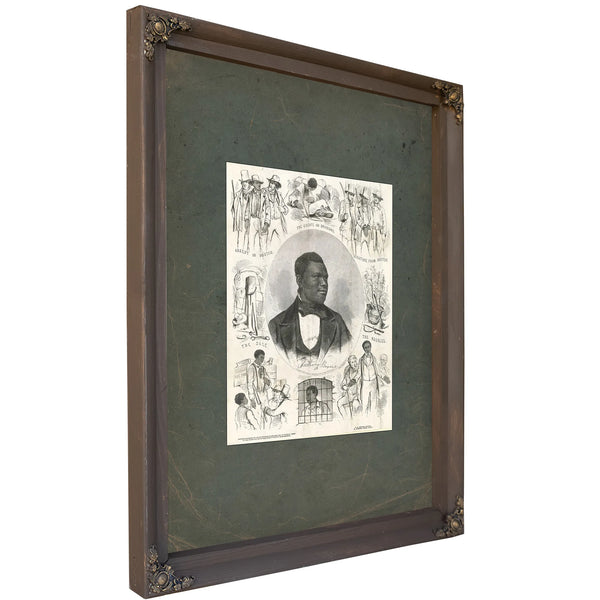 Anthony Burns 1855 — Bourbon Framed Canvas Print | Bella Frye