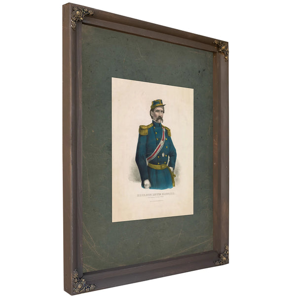 Brigadier General Louis Blenker First Regiment German Rifles 19th Century — Bourbon Framed Canvas Print | Bella Frye