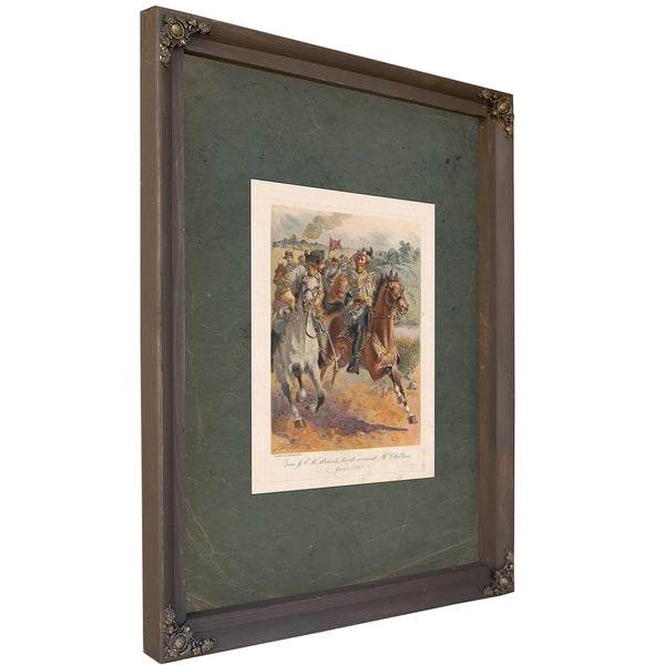 General James Ewell Brown Stuarts Raid Around Mcclellan June 1862 19 — Bourbon Framed Canvas Print | Bella Frye