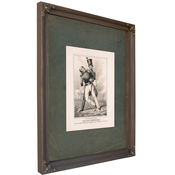 The Death of the Gallant Major Ringgold 1846 — Bourbon Framed Canvas Print | Bella Frye