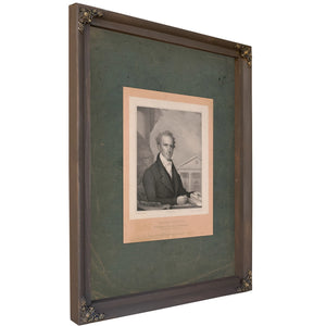 Josiah Quincy President of Harvard University Late Mayor of Boston 19th Century — Verdigris Framed Canvas Print | Bella Frye