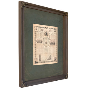 United States at One View 1854 — Bourbon Framed Canvas Print | Bella Frye