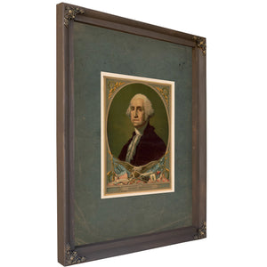 George Washington E Pluribus Unum 188 — Bourbon Framed Canvas Print | Bella Frye
