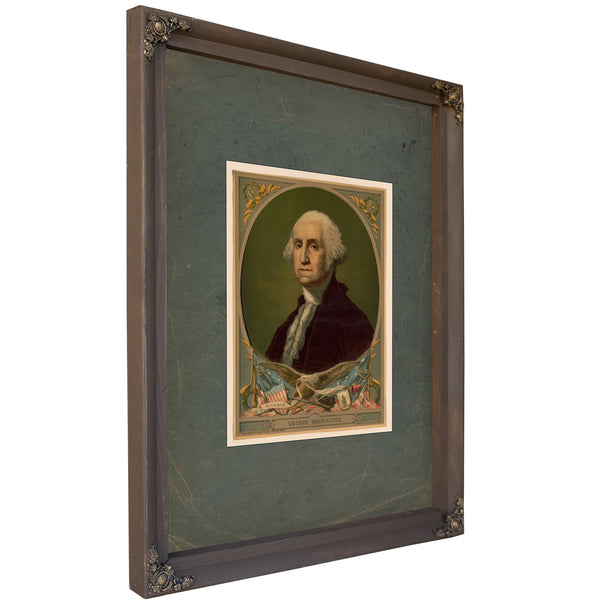 George Washington E Pluribus Unum 188 — Bourbon Framed Canvas Print | Bella Frye