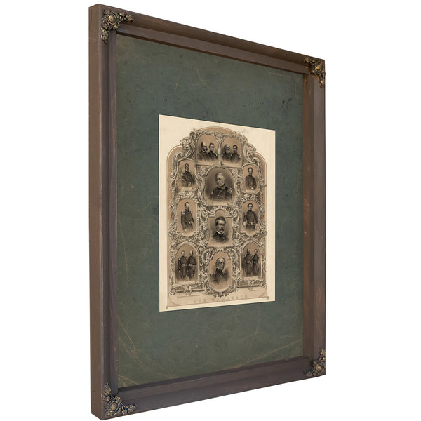 Our Generals 1862 — Bourbon Framed Canvas Print | Bella Frye