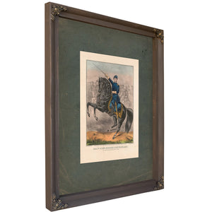Major General George B Mcclellan at the Battle of Antietam Md Sept 17th 1862 1862 — Bourbon Framed Canvas Print | Bella Frye