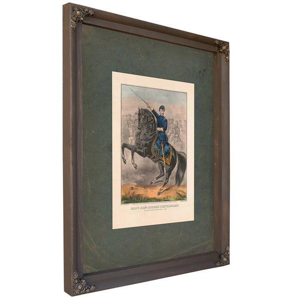 Major General George B Mcclellan at the Battle of Antietam Md Sept 17th 1862 1862 — Bourbon Framed Canvas Print | Bella Frye