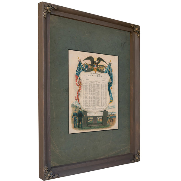 In Honor of Our Hero 189 — Bourbon Framed Canvas Print | Bella Frye