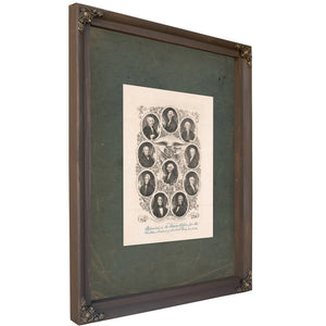 The Presidents of the United States 1842 1 — Bourbon Framed Canvas Print | Bella Frye
