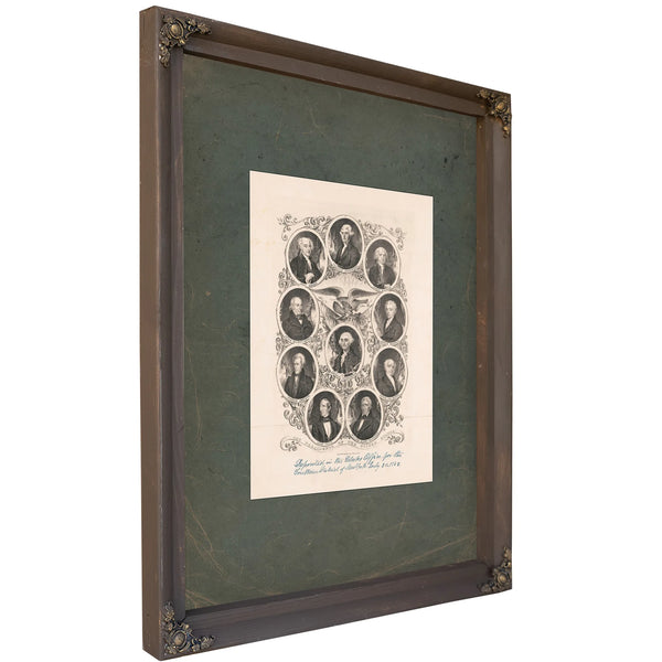 The Presidents of the United States 1842 1 — Bourbon Framed Canvas Print | Bella Frye
