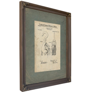 United States Patent No. 152635 Pulley Blocks by B Hewitt S Goff Patented June 3 1874 — Bourbon Framed Canvas Print | Bella F
