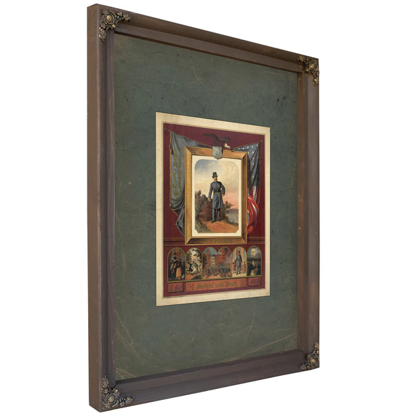 Our Police Faithful Unto Death 1879 — Bourbon Framed Canvas Print | Bella Frye
