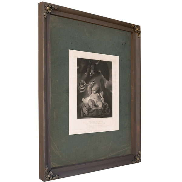 Young American Crushing Rebellion and Sedition 1864 — Bourbon Framed Canvas Print | Bella Frye