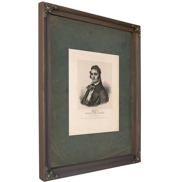 Lewis F Linn Senator From Missouri 1837 — Bourbon Framed Canvas Print | Bella Frye