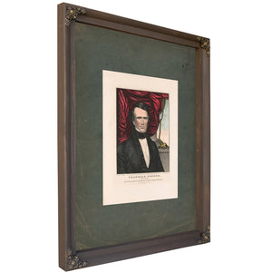 Franklin Pierce_ Democratic Candidate for Fourtheenth President of the United States 1852 — Bourbon Framed Canvas Print | Bel