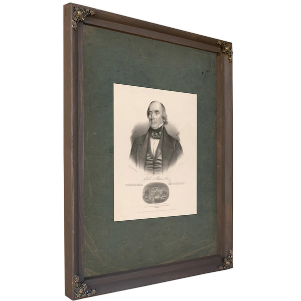 Commodore Charles Stewart 1841 — Bourbon Framed Canvas Print | Bella Frye