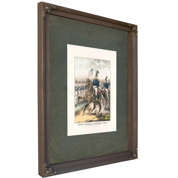 Major General Winfield Scott General in Chief United States Army 1846 — Bourbon Framed Canvas Print | Bella Frye