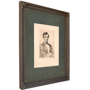 Abraham Lincoln 19 192 — Bourbon Framed Canvas Print | Bella Frye