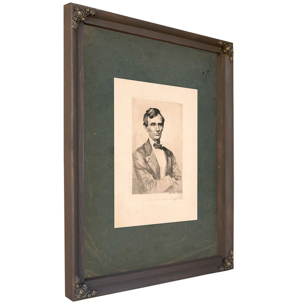 Abraham Lincoln 19 192 — Bourbon Framed Canvas Print | Bella Frye