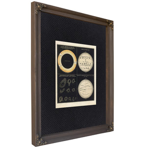 The Burning Eye Victorian Studies of Solar Phenomena and Planetary Transits — Bourbon Framed Canvas Print | Bella Frye