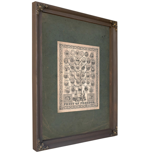 Fruit of Freedom 1858 — Bourbon Framed Canvas Print | Bella Frye
